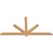 Ekena Millwork Kennewick Timber Gable Bracket, Western Red Cedar, 72"W x 36"H x 1 1/2"D x 3 1/2"F, 12/12 Pitch GBW072X36X0204KEN00SWR - alternate 4
